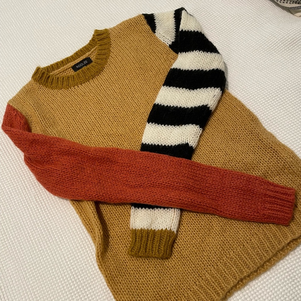 Color blocked sweater